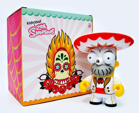 Day of the Dead Homer, back of the box