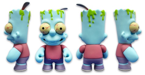 Kidrobot's Zombie Bart, all sides