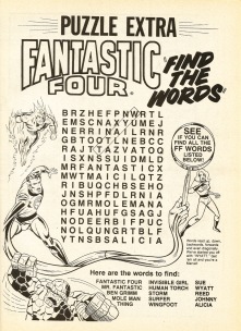 The Complete Fantastic Four, issue #4, puzzle page